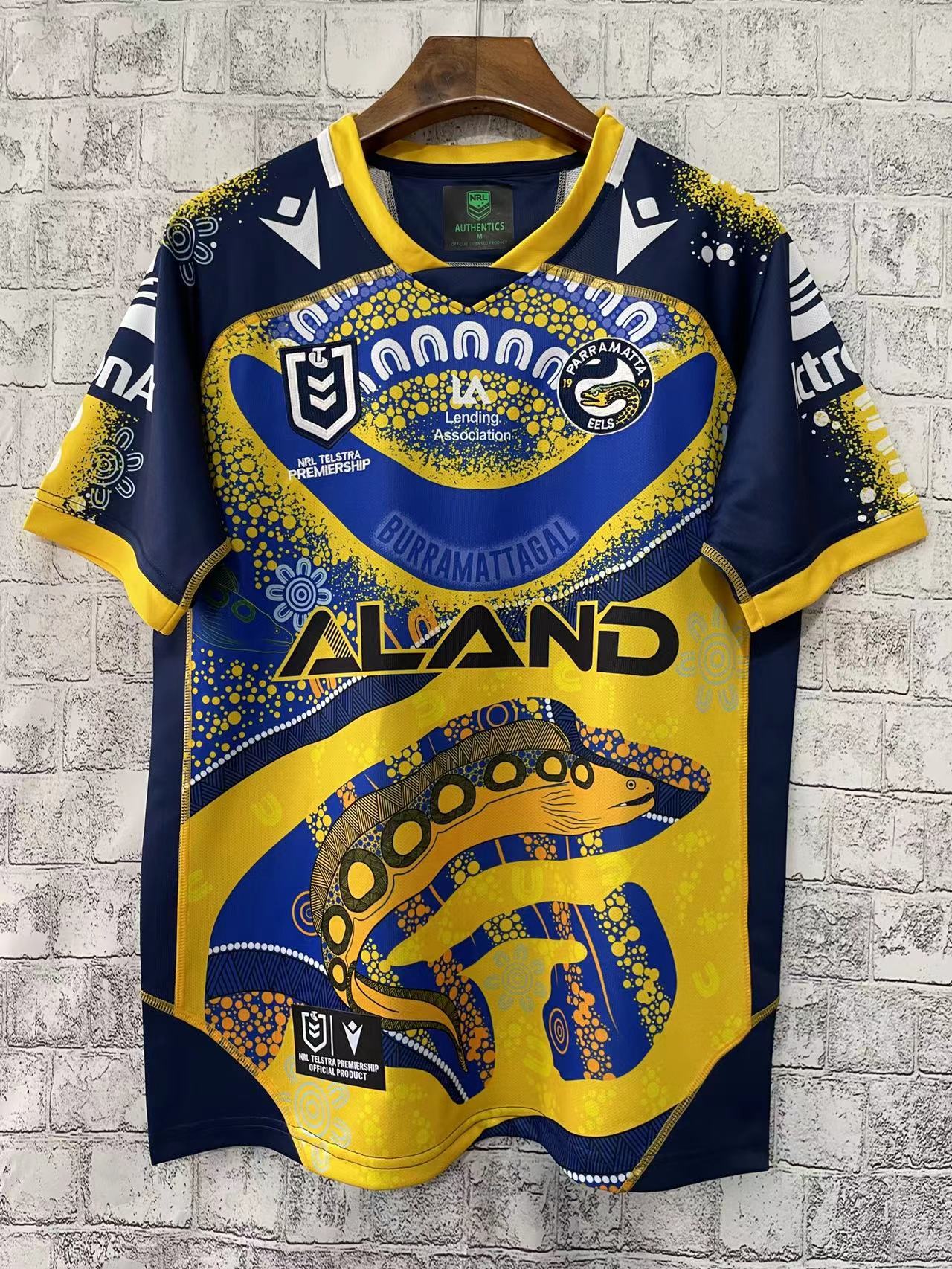 2022 Season Parramatta Eels A11 Yellow Color Rugby Jersey